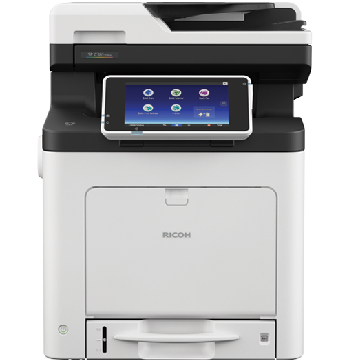 SP C361SFNw Color LED Multifunction Printer Enjoy a low TCO with a high-quality MFP