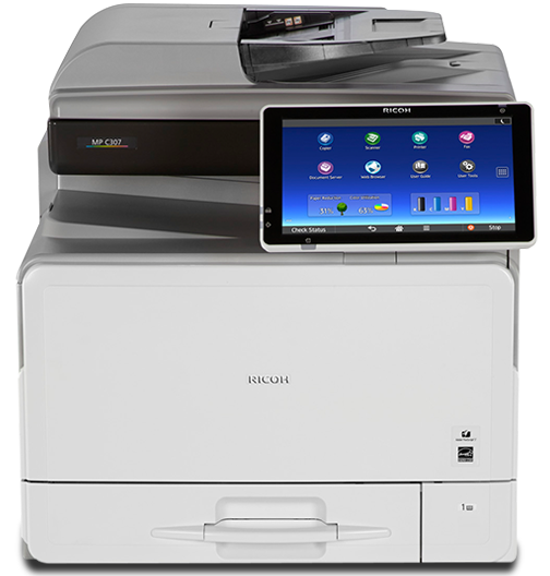 MP C307 Color Laser Multifunction Printer Accelerate workgroup productivity and lower costs