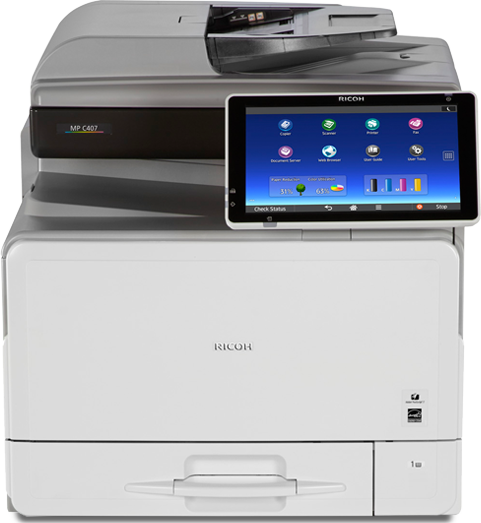 MP C407 Color Laser Multifunction Printer Transform workgroups for more efficient success