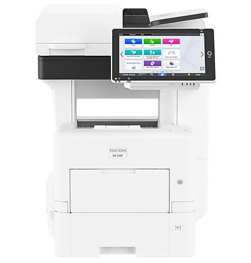 IM 550F Black and White Laser Multifunction Printer Make room for dynamic performance