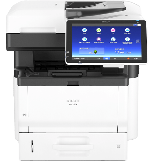 IM 350F Black and White Multifunction Printer Put affordable printing exactly where it needs to be